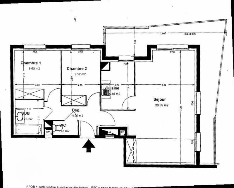 Appartement - 67 m² - 4 pièces