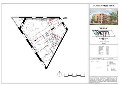 Appartement - 76 m² - 4 pièces