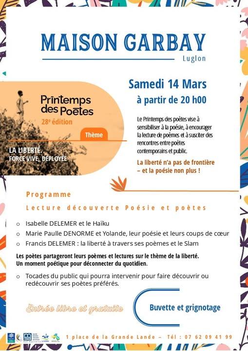 Le printemps des poetes