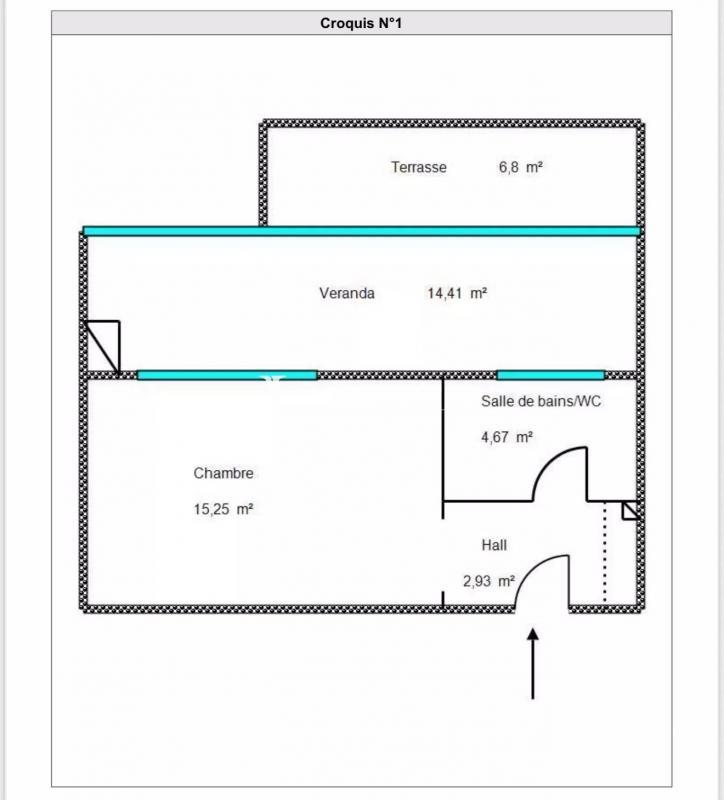 Appartement - 23 m² - 1 pièce