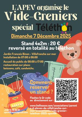 Vide Grenier de l'Ape de Villefranche sur mer - Téléthon