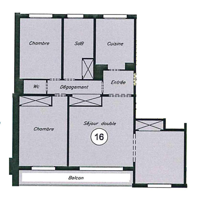 Appartement - 79 m² - 4 pièces