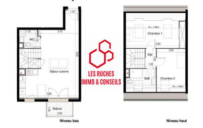 Appartement - 65 m² - 3 pièces