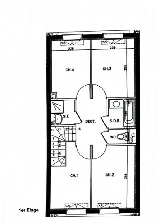 Duplex - 98 m² - 5 pièces