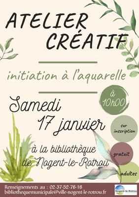 Atelier créatif - Initiation à l'aquarelle