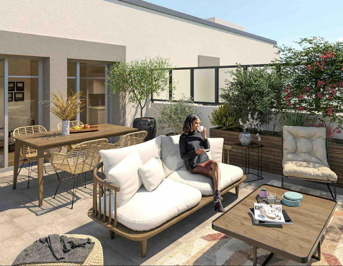 Appartement - 59 m² - 3 pièces