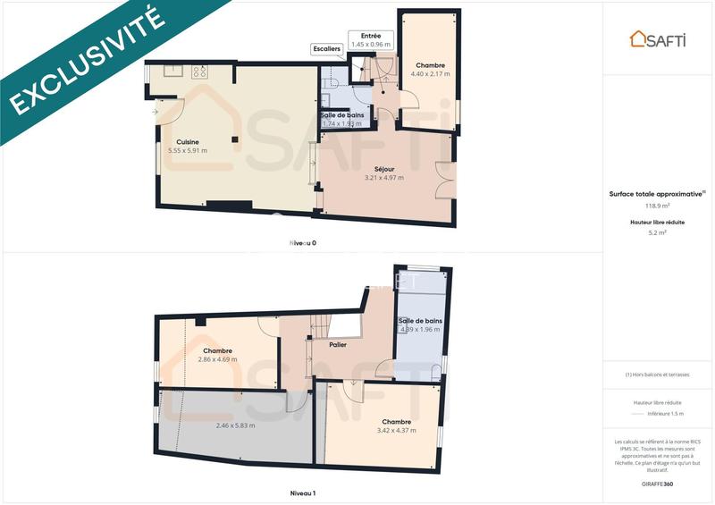 Maison - 182 m² - 5 pièces