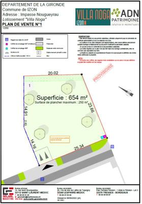 Terrain constructible - 654 m²