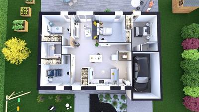 Maison - 95 m² - 4 pièces