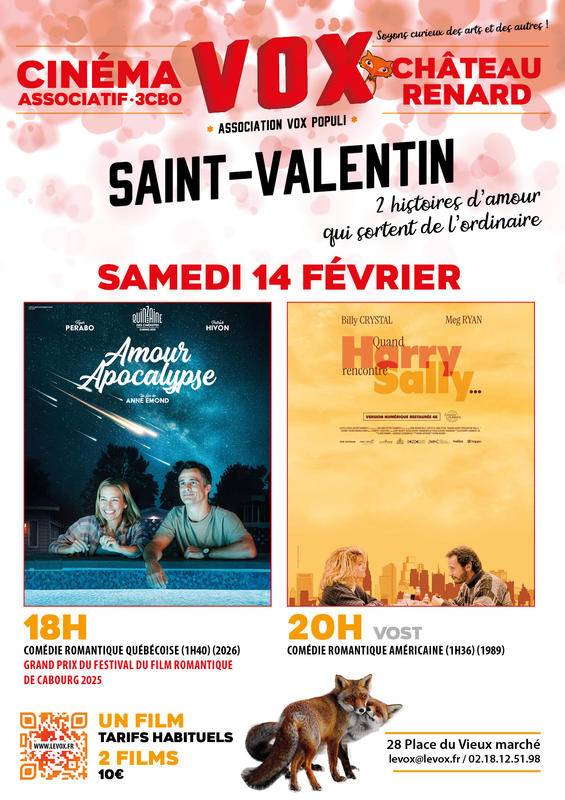 Soirée cinéma spéciale Saint-Valentin