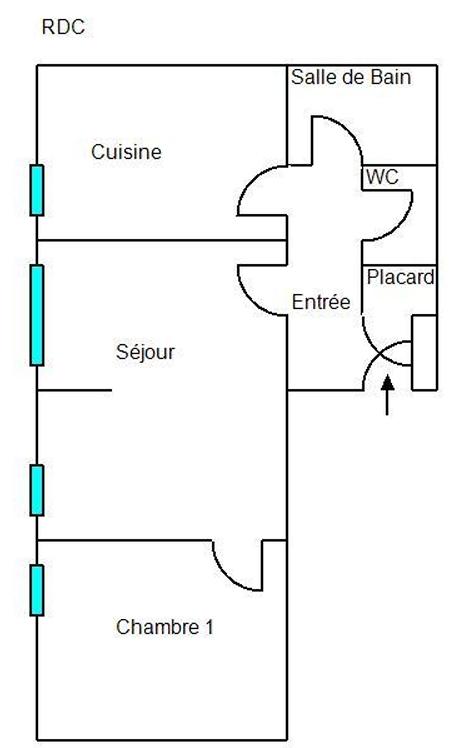 Appartement - 51 m² - 2 pièces