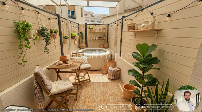 Appartement - 17 m² - 1 pièce