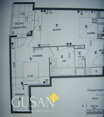 Appartement - 45 m² - 2 pièces