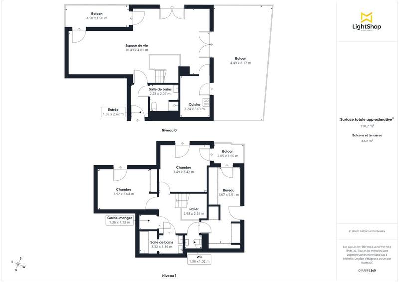 Appartement - 118 m² - 4 pièces