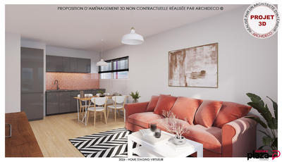 Appartement - 45 m² - 2 pièces