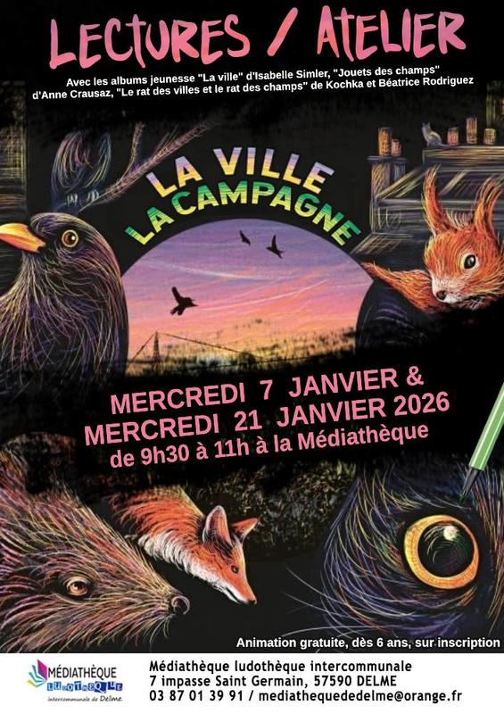 Contes / Atelier « la ville / la campagne »