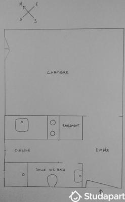 Appartement - 19 m² - 1 pièce