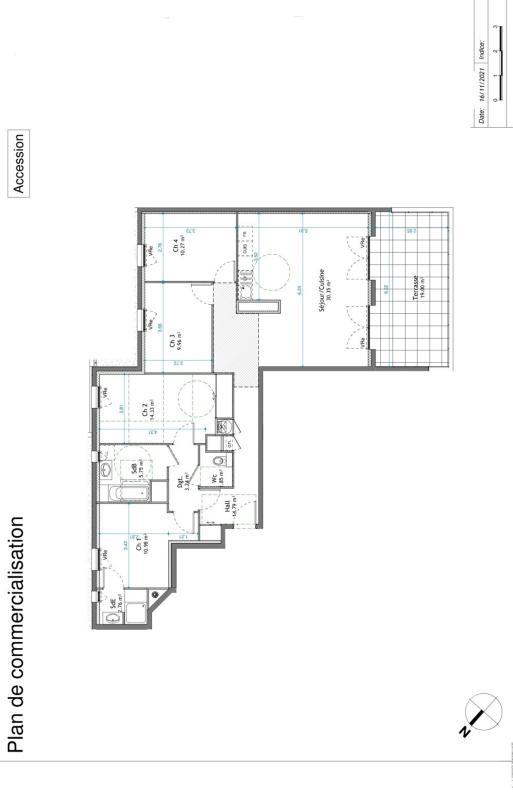 Appartement - 104 m² - 5 pièces