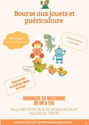 1ere edition de la bourse aux jouets de l'ape