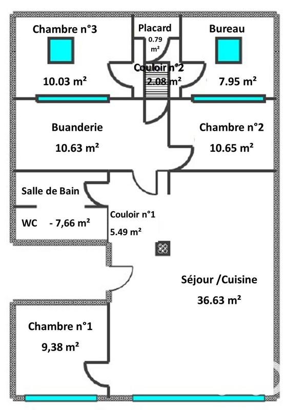 Appartement - 101 m² - 4 pièces