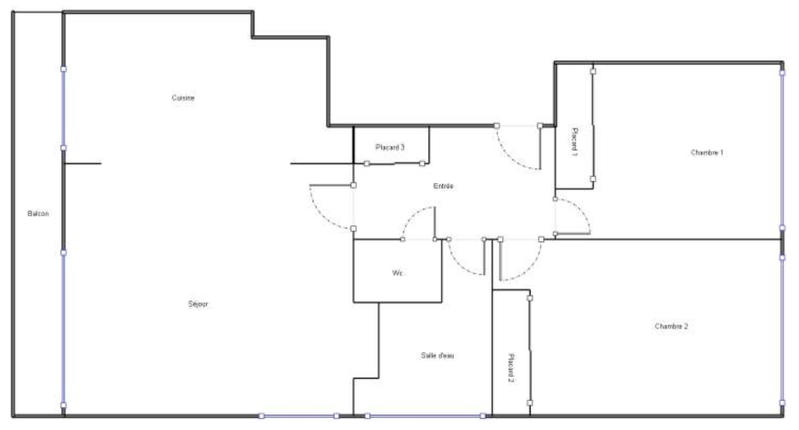 Appartement - 59 m² - 3 pièces