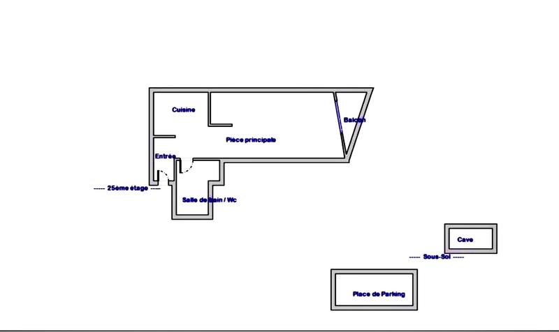 Appartement - 30 m² - 1 pièce
