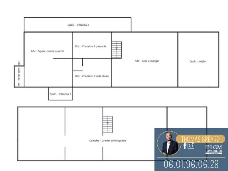 Maison de campagne - 88 m² - 4 pièces