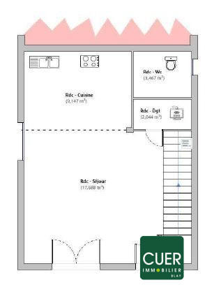 Appartement - 64 m² - 3 pièces