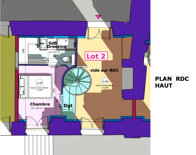 Duplex - 49 m² - 2 pièces