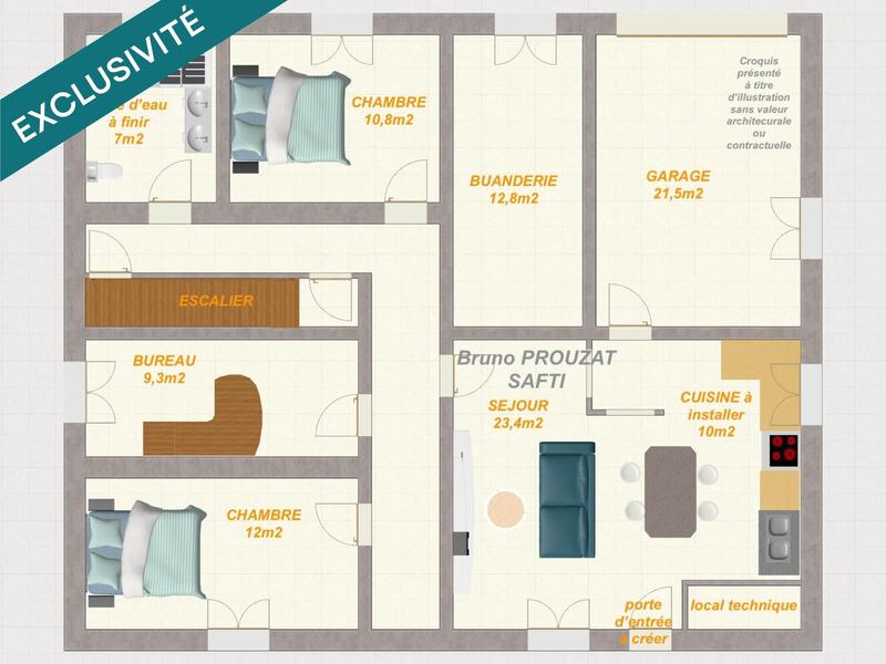 Maison - 222 m² - 8 pièces