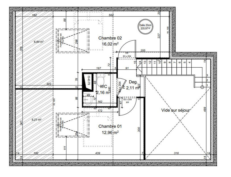 Appartement - 72 m² - 3 pièces