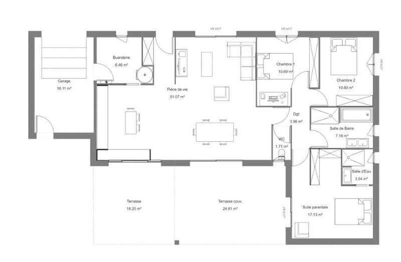 Maison - 112 m² - 4 pièces