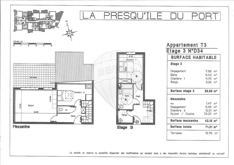 Duplex - 78 m² - 3 pièces