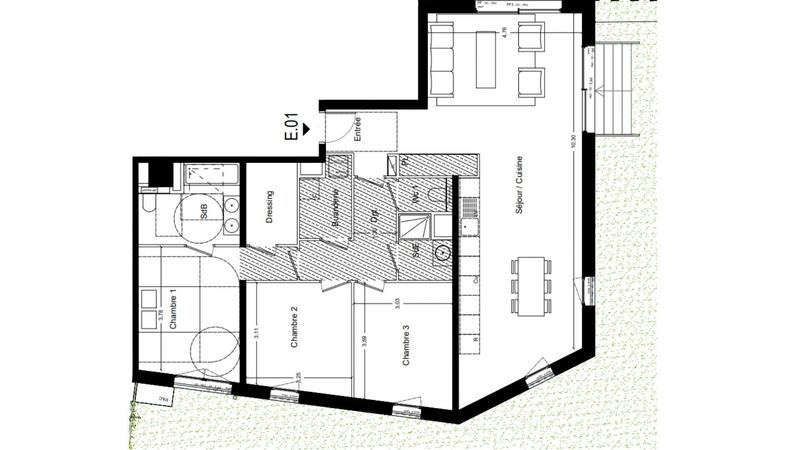 Appartement - 114 m² - 4 pièces