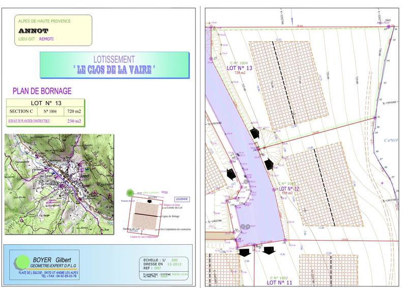 Terrain constructible - 720 m²