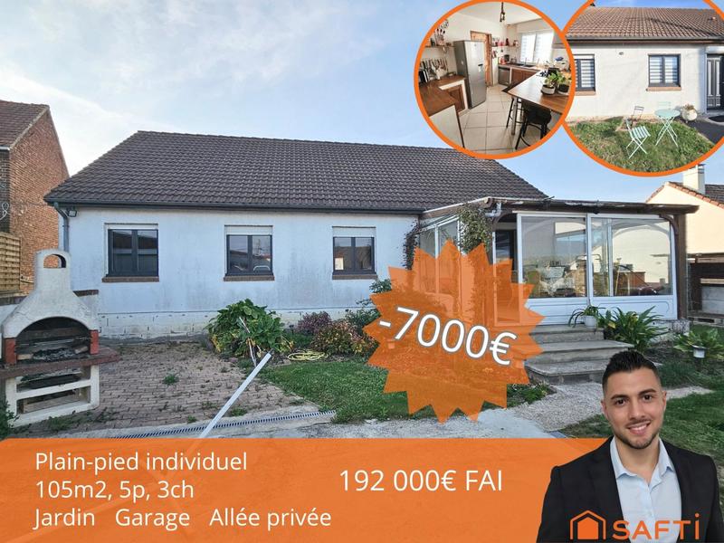 Maison - 105 m² - 5 pièces