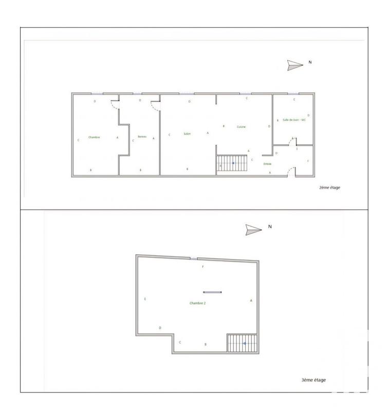 Duplex - 66 m² - 4 pièces