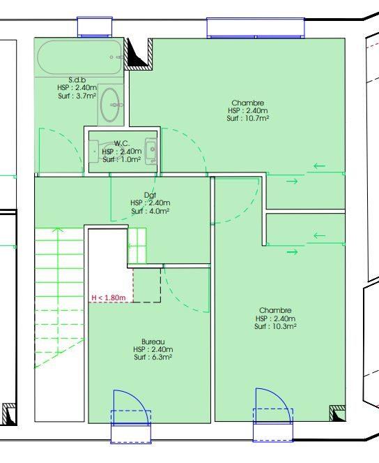 Maison - 91 m² - 5 pièces