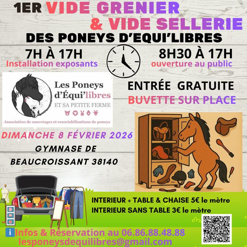 1er vide grenier et vide sellerie des poneys d'equi'libres