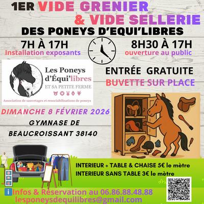 1er vide grenier et vide sellerie des poneys d'equi'libres