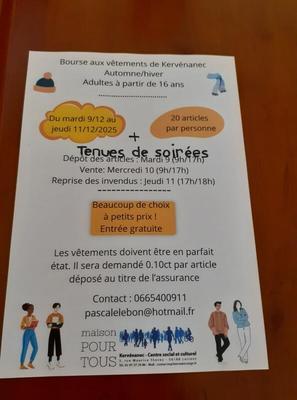 Bourse aux vêtements automne - hiver