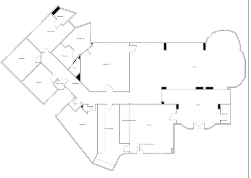 Appartement - 280 m² - 7 pièces