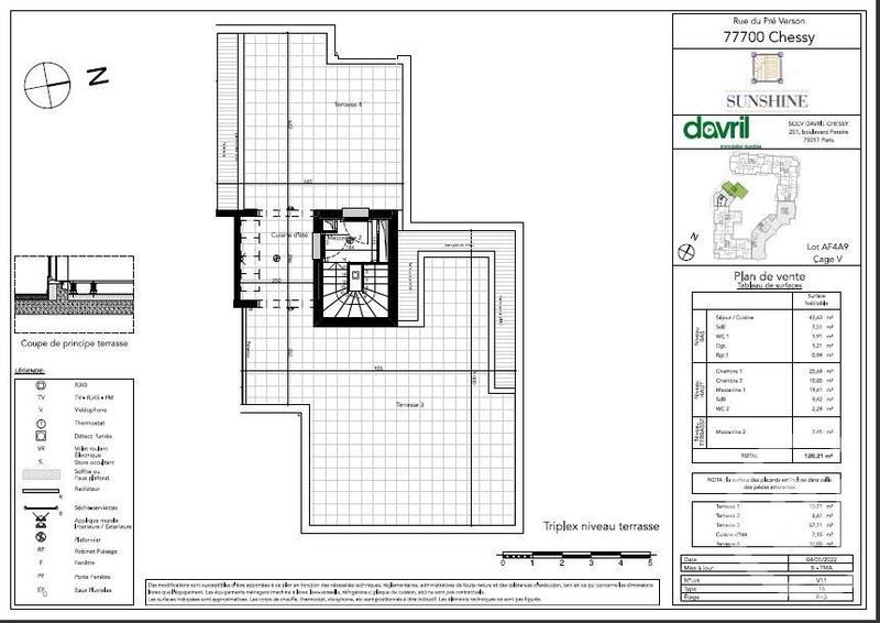 Appartement - 121 m² - 4 pièces