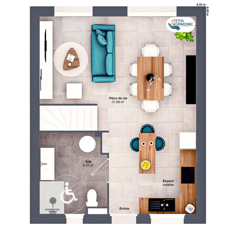 Maison - 75 m² - 5 pièces