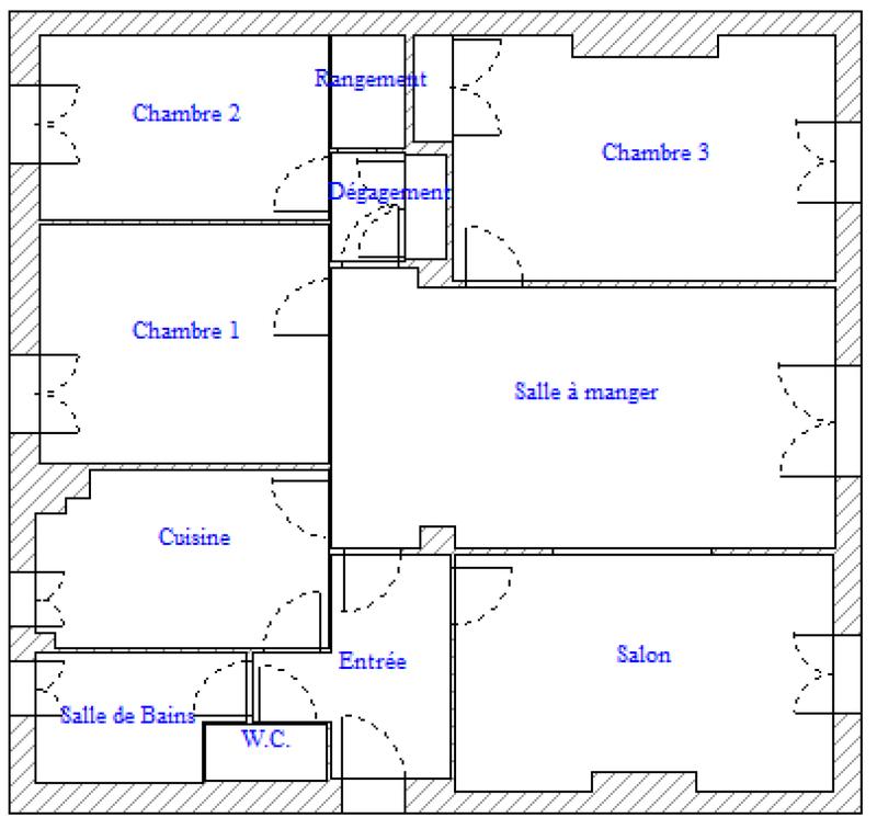 Appartement - 89 m² - 5 pièces