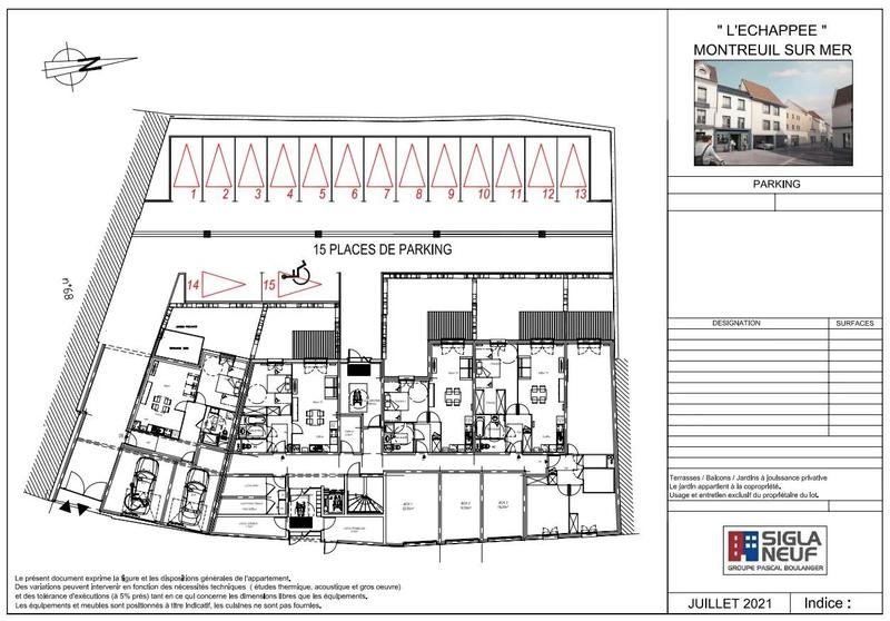 Appartement - 51 m² - 2 pièces
