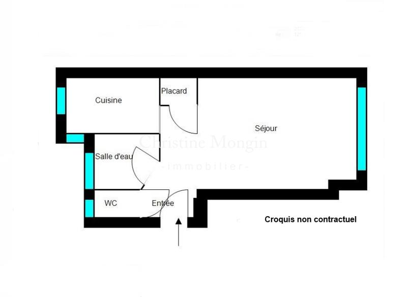 Appartement - 25 m² - 1 pièce
