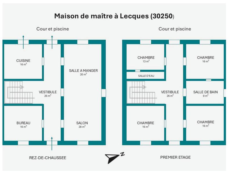 Maison - 215 m² - 7 pièces