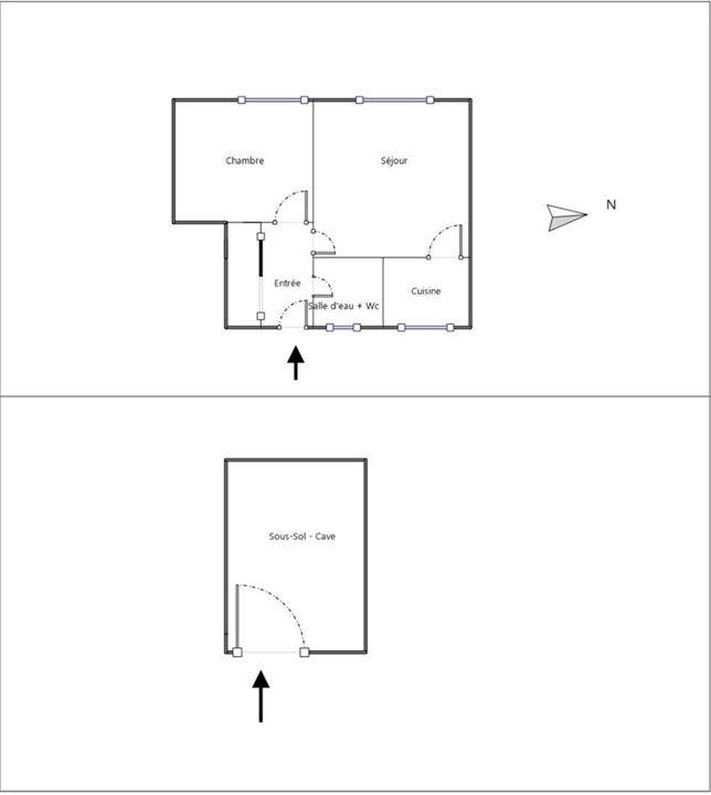 Appartement - 39 m² - 2 pièces