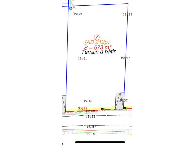 Terrain - 573 m²